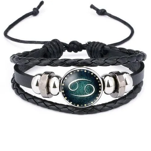 Classy Men Cancer Zodiac Bracelet