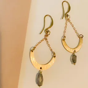 Crescent Drop Earrings