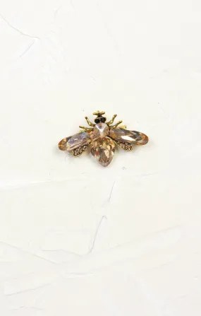 Crystal Insect Brooch