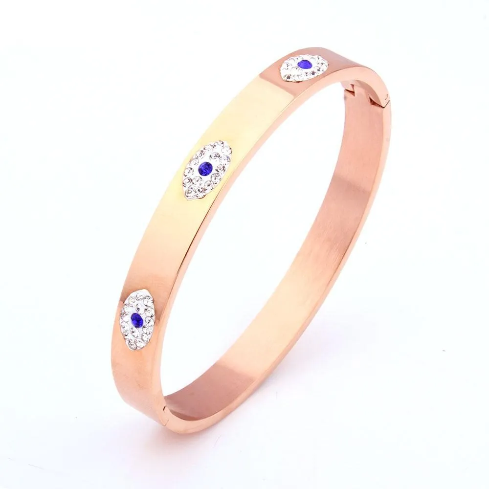 Cuff Women Fashion Evil Eye Crystal Bracelet