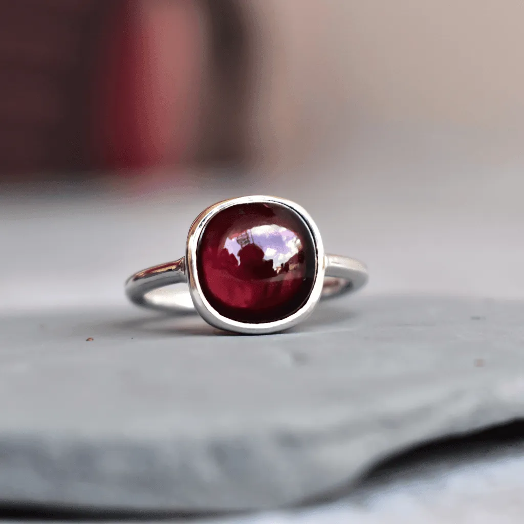 Cushion Conquer - Garnet Ring