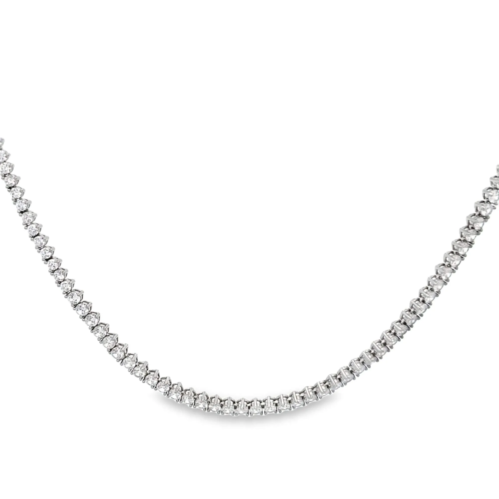 CZ Three Prong Tennis Choker (I60)(H249)