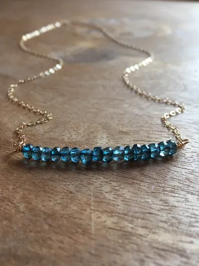 Dainty London Topaz Necklace