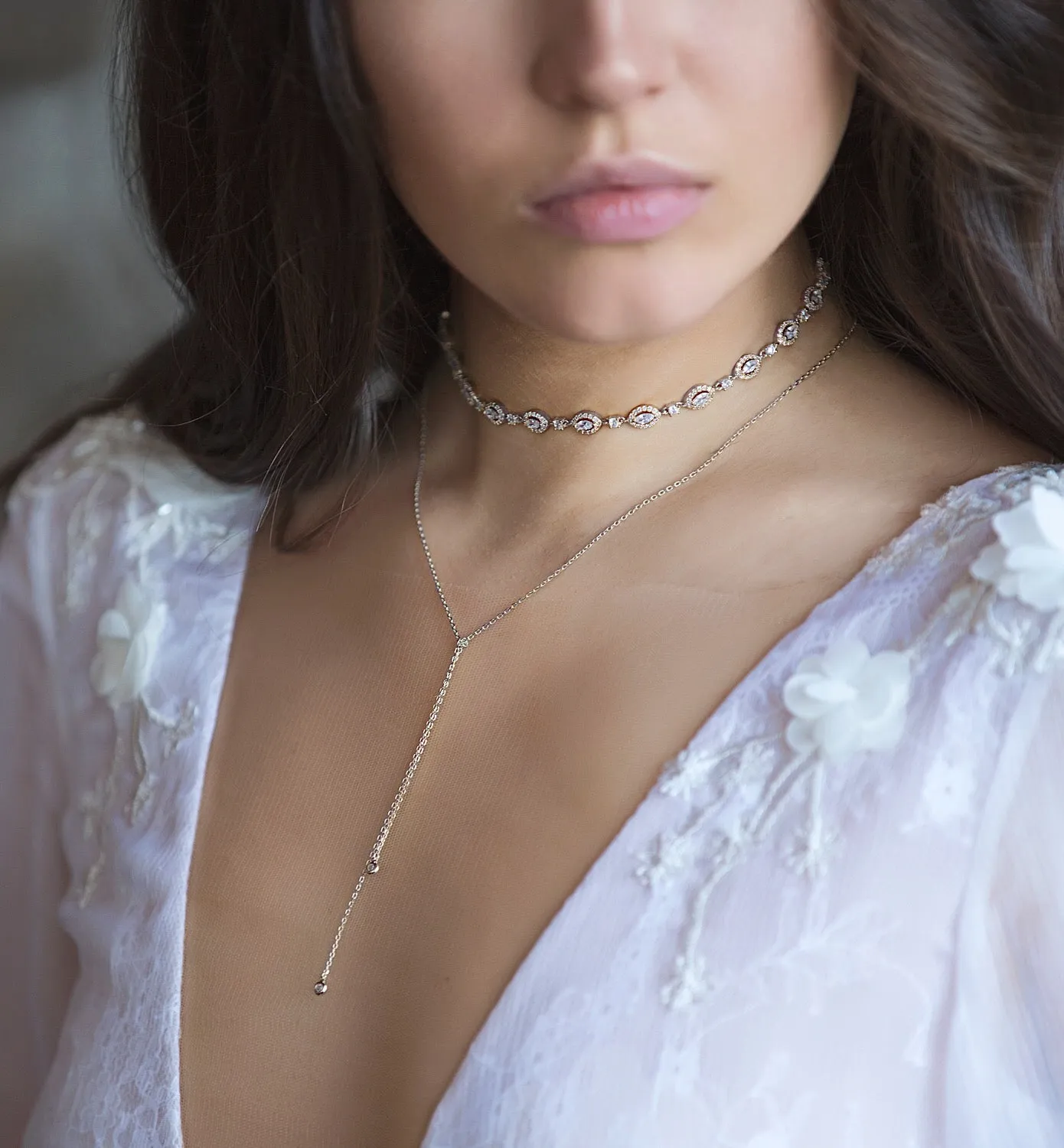 Daisy Marquise Choker Necklace