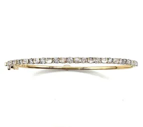 Diamond bangle bracelet