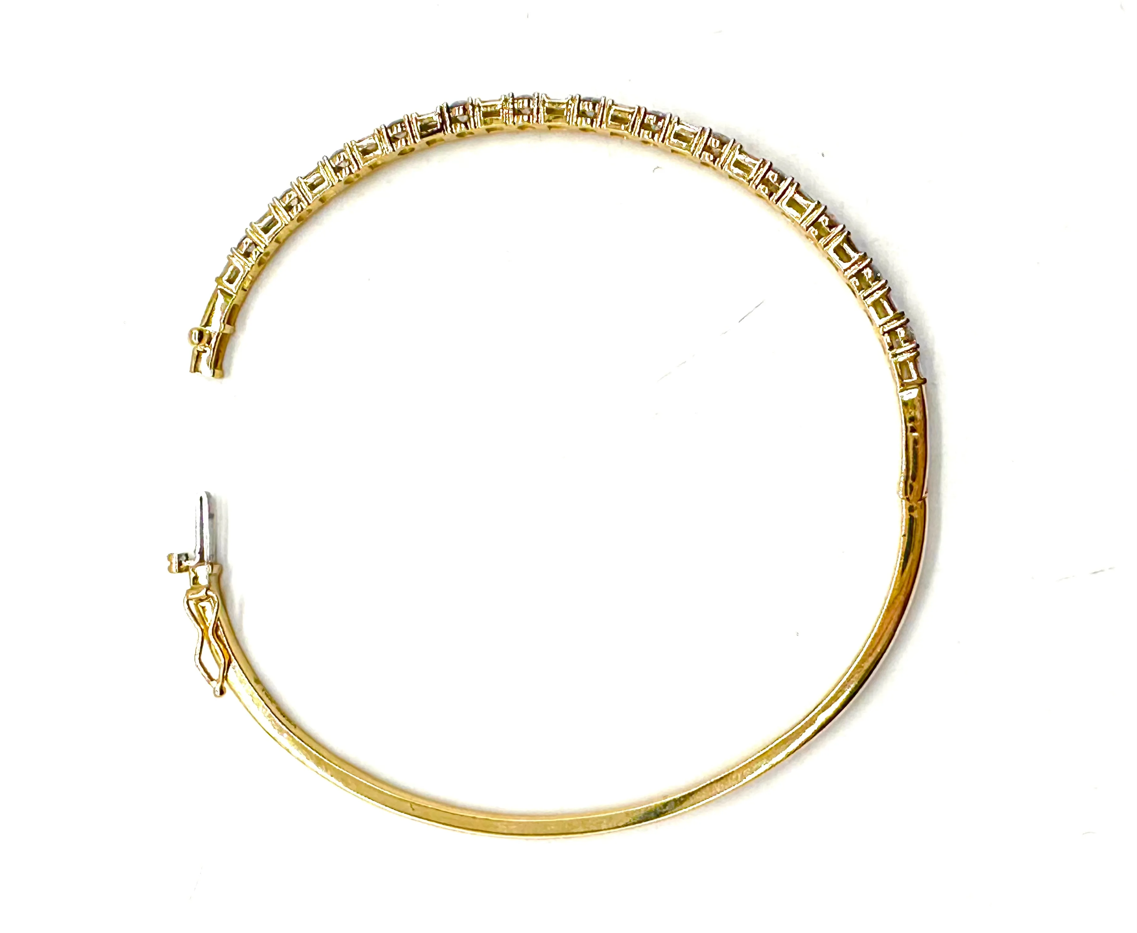 Diamond bangle bracelet