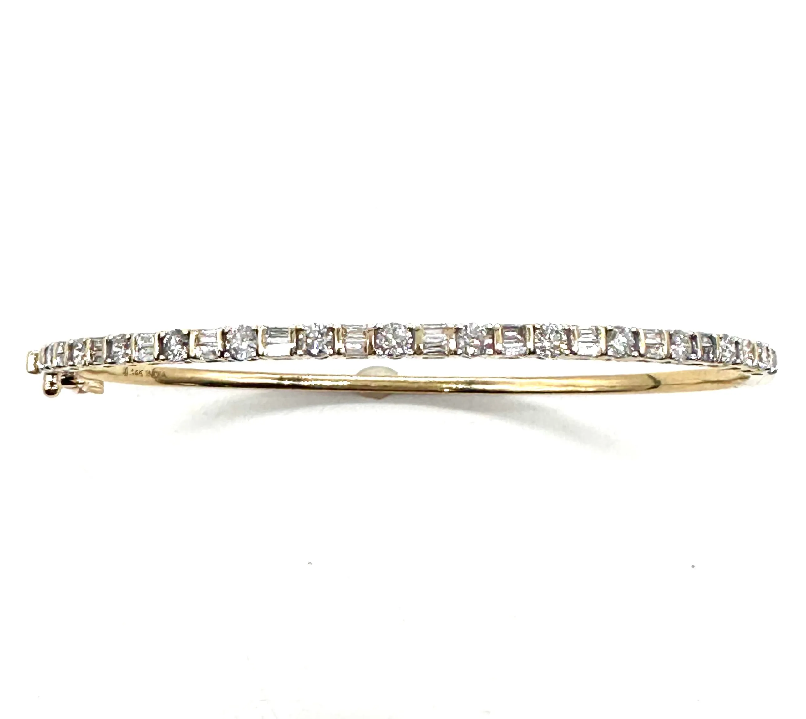 Diamond bangle bracelet