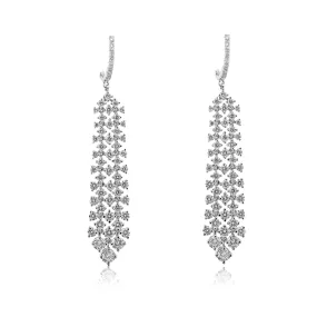 Diamond Earrings 4.23cts TW