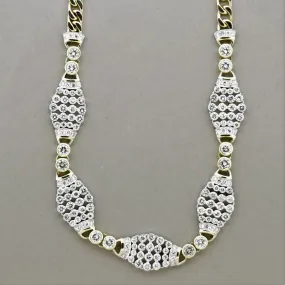 Diamond Gold-Link Choker Necklace