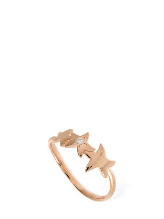 DoDo   Stellina 9kt gold &amp; diamond thin ring 