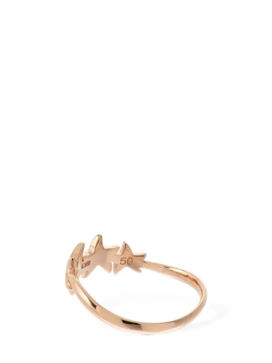 DoDo   Stellina 9kt gold &amp; diamond thin ring 