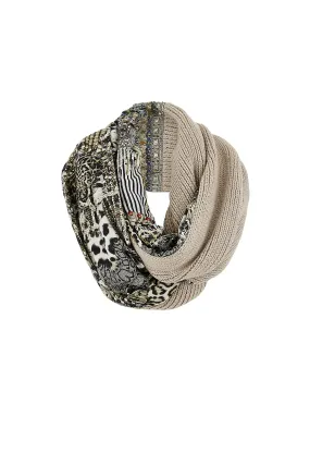 DOUBLE SIDED SCARF ANIMAL INSTINCT