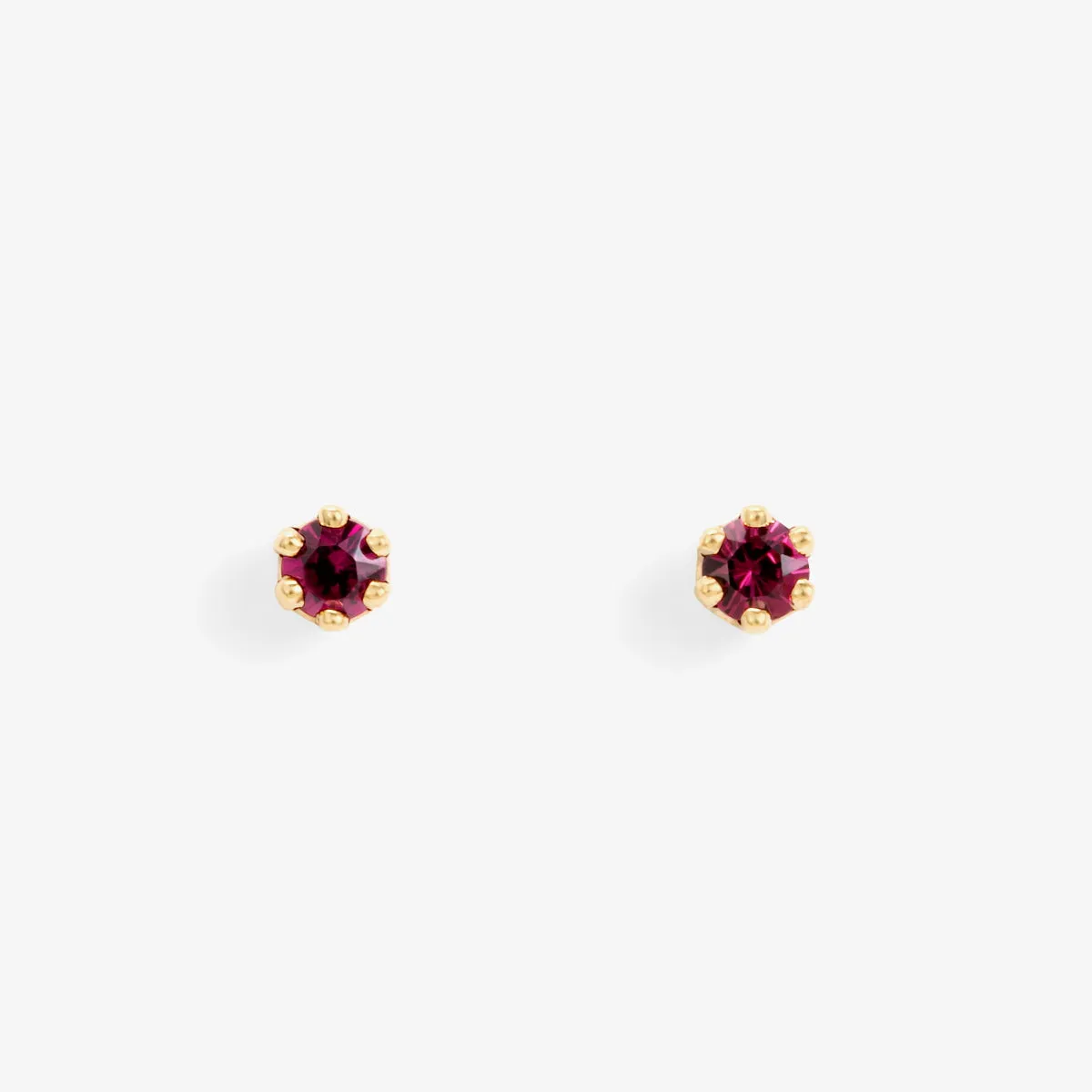 E1901GN | Baby Garnet Studs