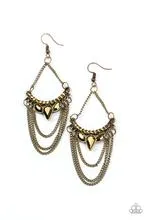 Earrings Burst Into TIERS - Brass E277