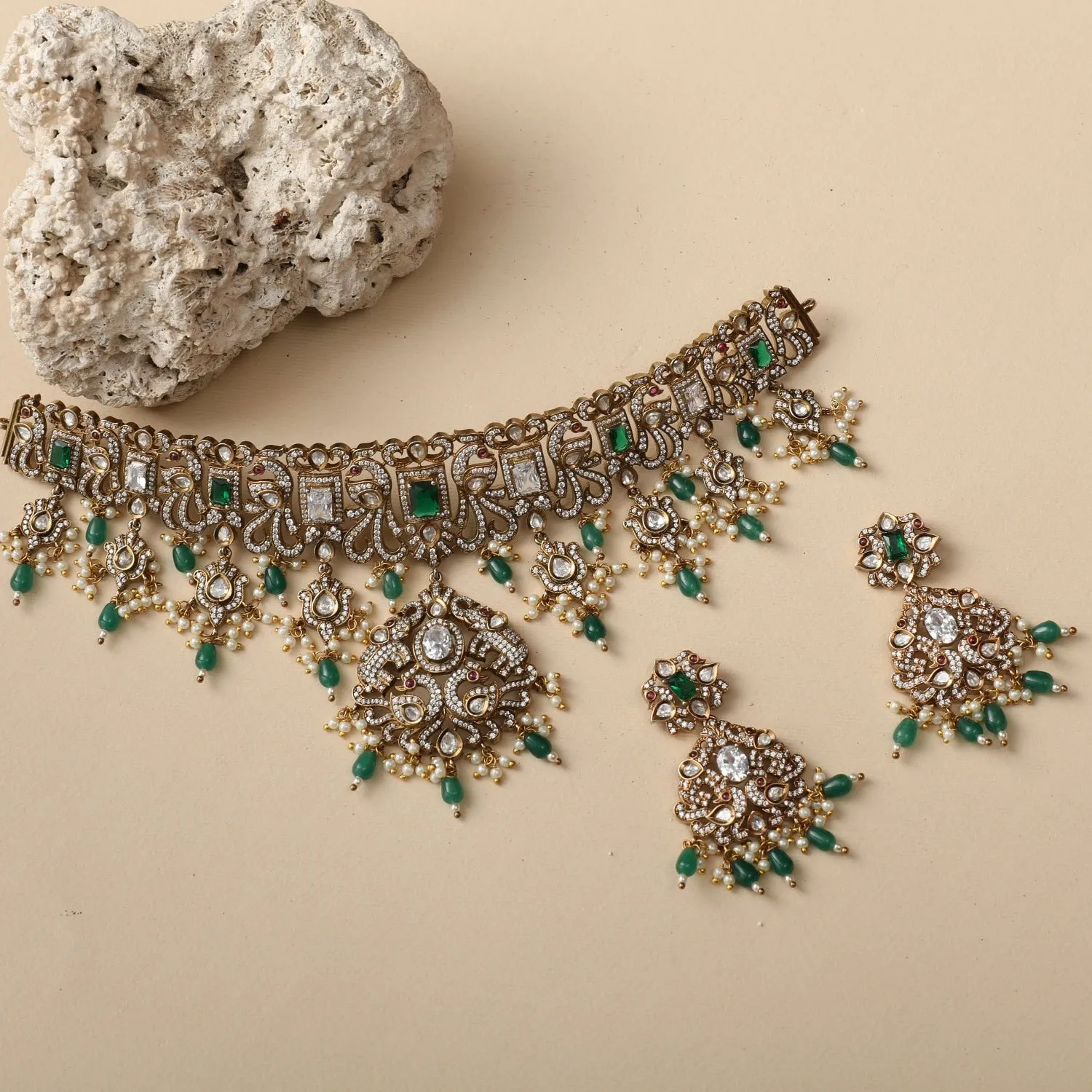 Edith Nakshatra CZ Choker Set