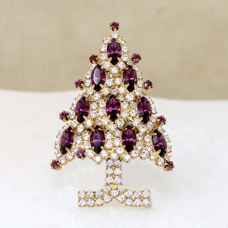 Eisenberg Ice Christmas Tree Brooch