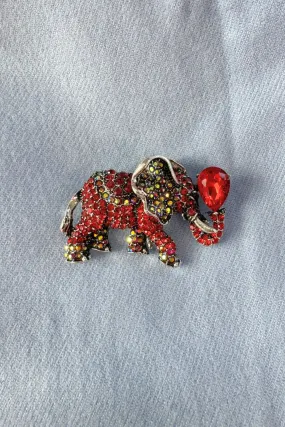 Elephant Jewel Brooch