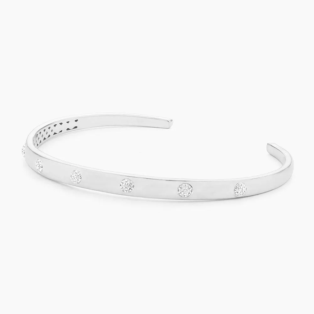 Ella Stein Lucky 7 Cuff Bracelet in Sterling Silver