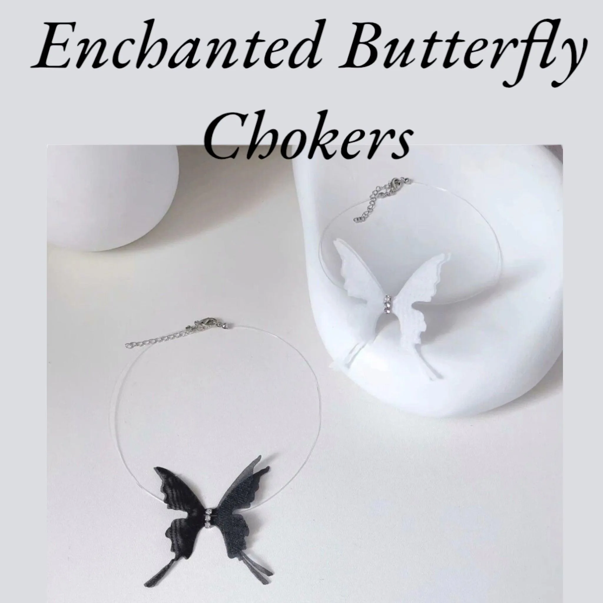 Enchanted Butterfly Choker Necklace