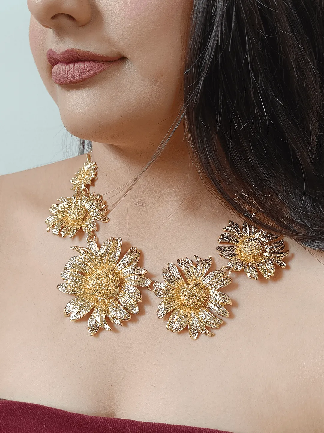 Enchanting Sunflower Necklace