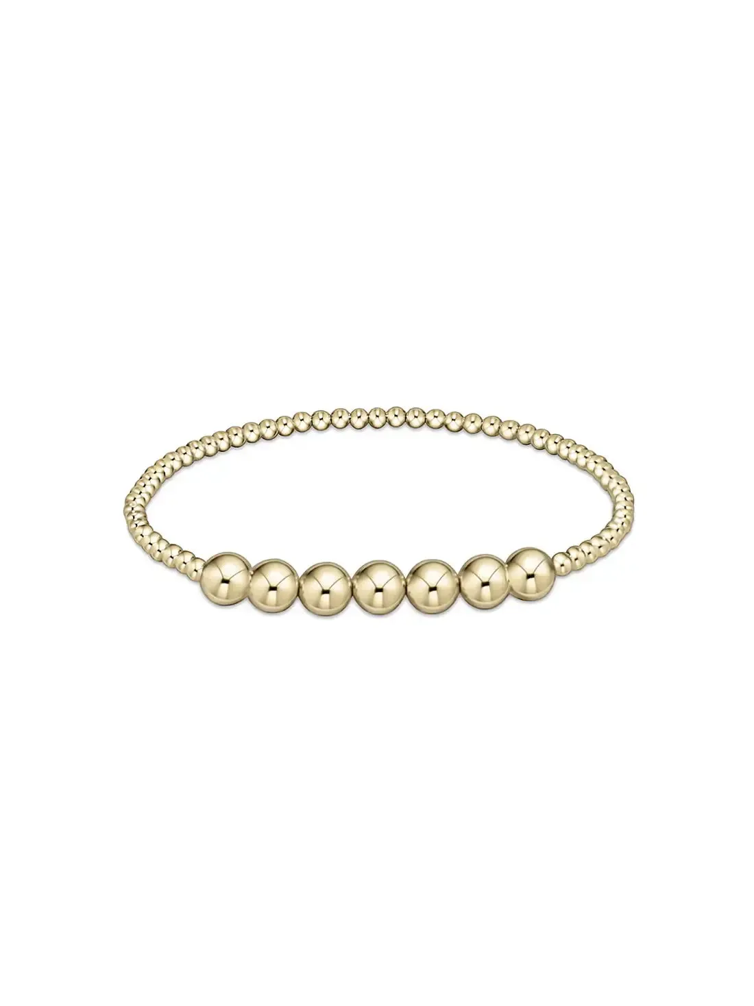 enewton Classic Beaded Bliss Gold Bead Bracelet: 3mm/6mm