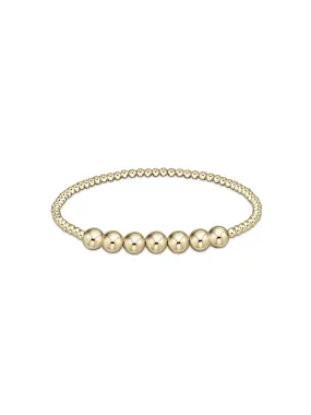 enewton Classic Beaded Bliss Gold Bead Bracelet: 3mm/6mm