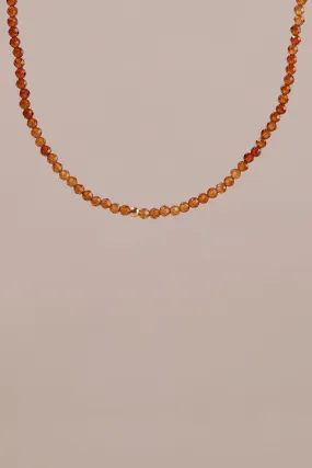 ERA GARNET BEADED NECKLACE