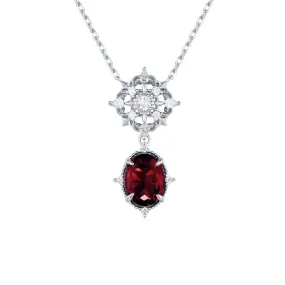 Eternal Orbit Mozambique Garnet Necklace