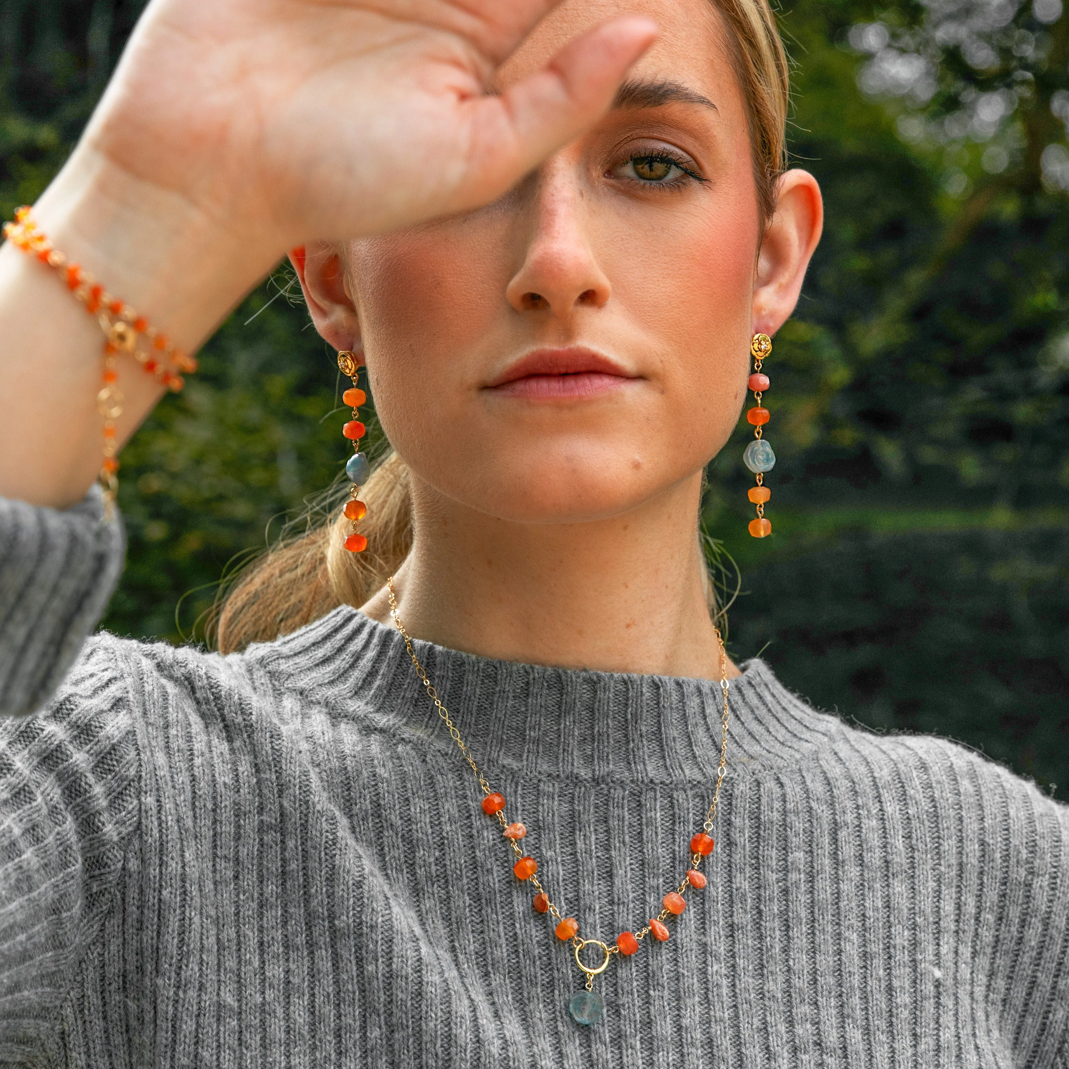 Ethereal Orange Star Bracelet