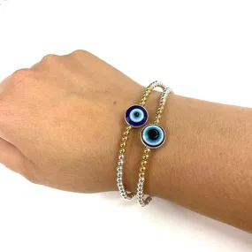 Evil eye elastic bracelet