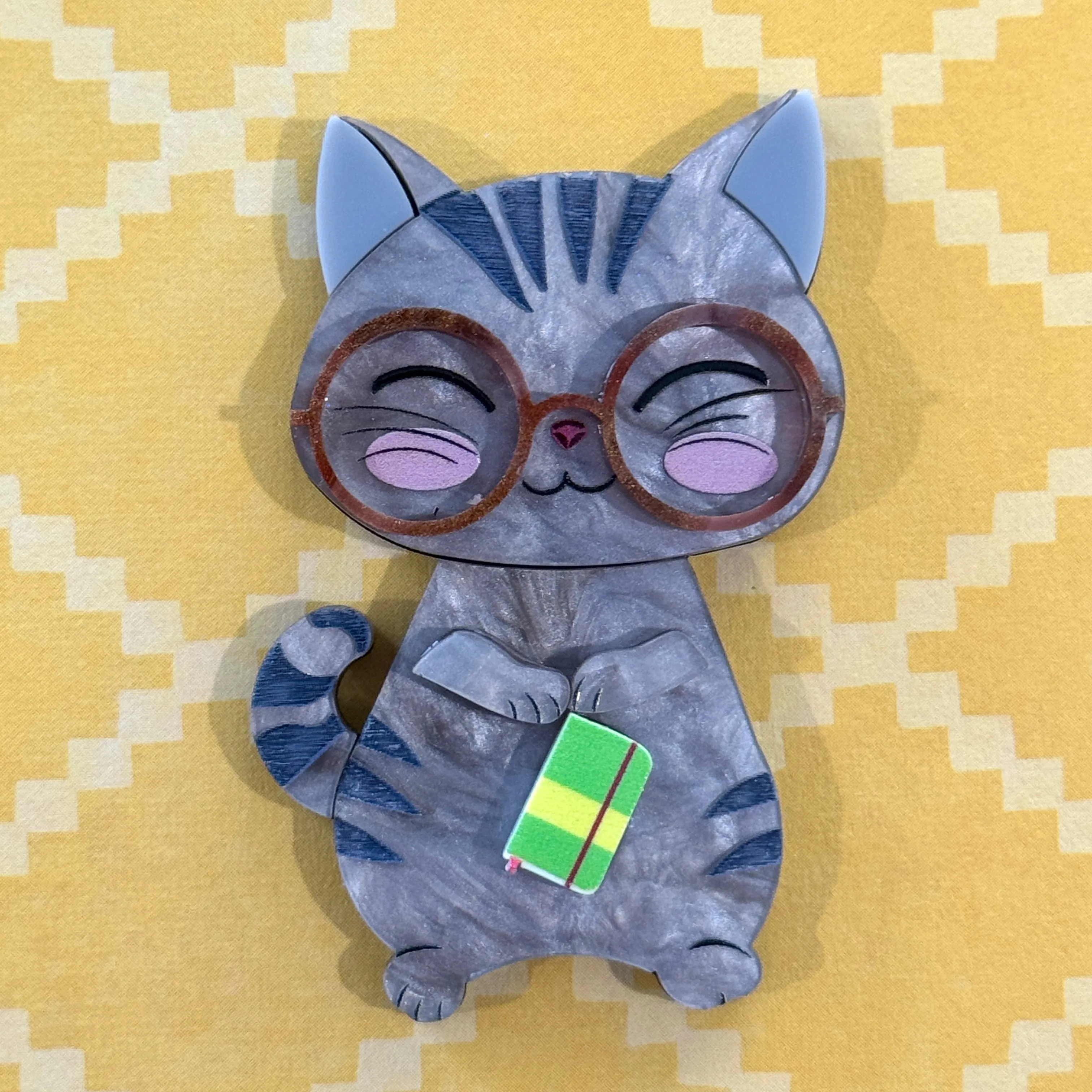 Fitzgerald the cat 🐈‍⬛ - Brooch - Set of 2