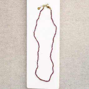 Garnet Knotted Necklace