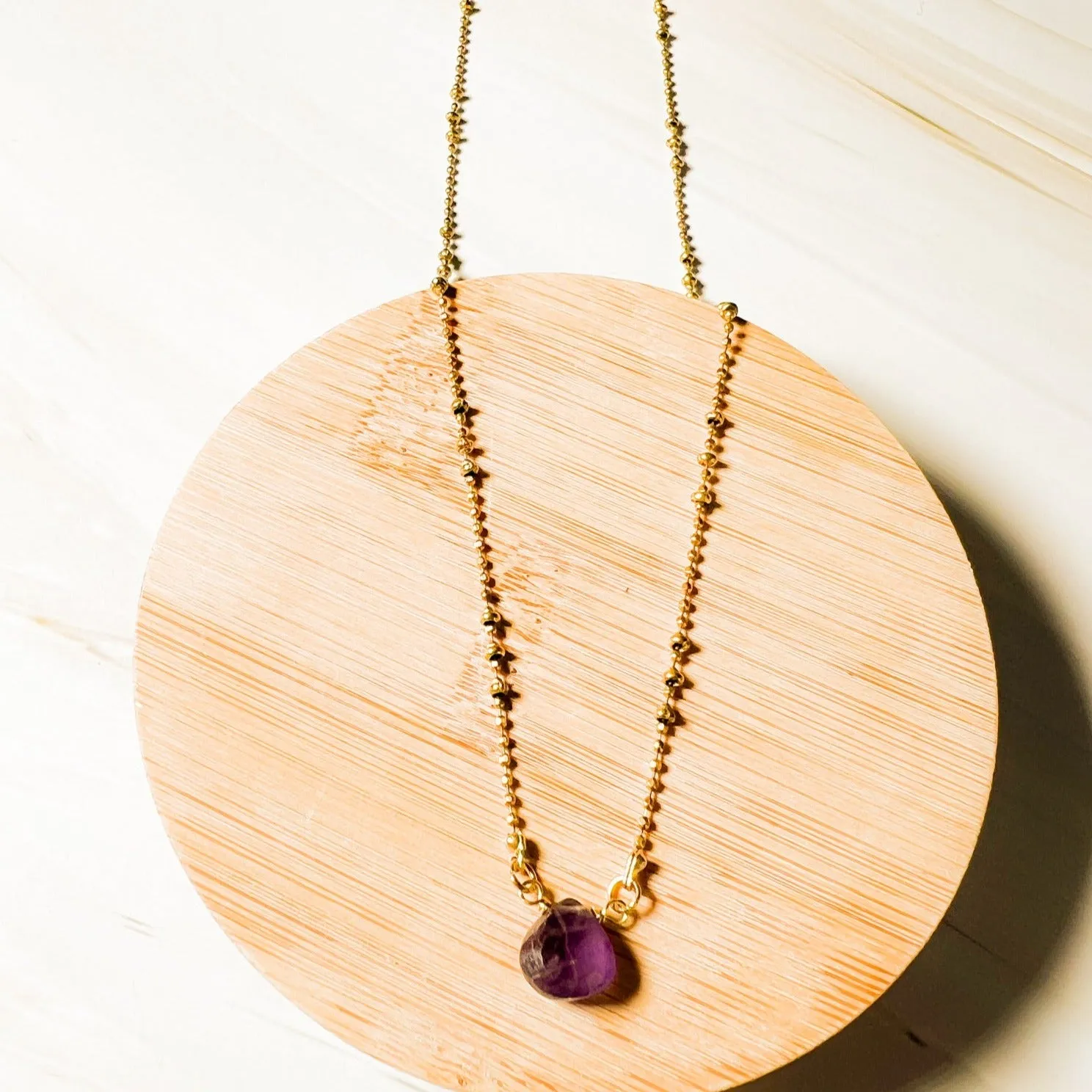 Gemstone Bauble Necklace