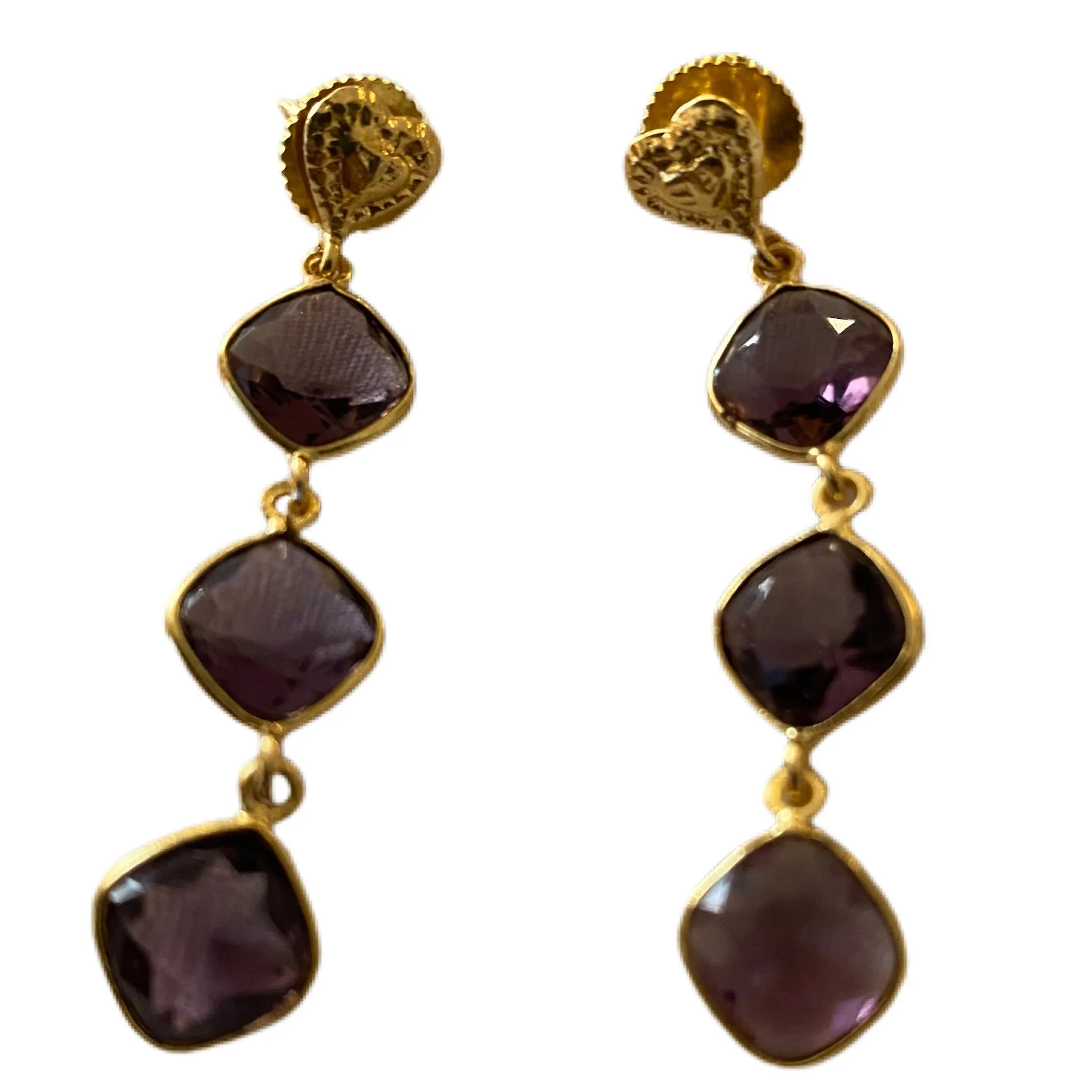 Gia Semi precious gemstones earrings