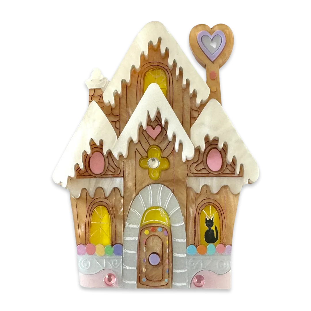 Gingerbread house 2023 - brooch - Set of 2