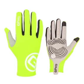 GIYO S-02 Bike Riding Long-finger Gloves, Size:M(Fluorescent Yellow)