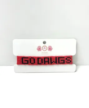 Go Dawgs - Beaded Bracelet