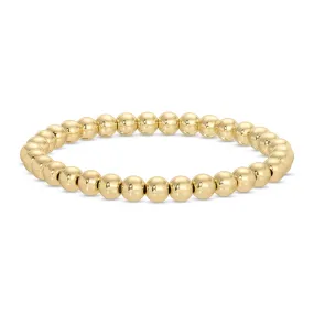 Gold 6mm Beaded Bracelets