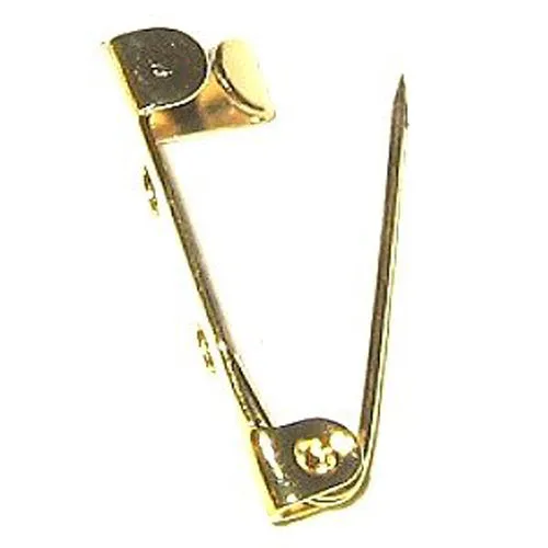 Gold BROOCH BACK Bar Safety Pins 30mm x 50 pcs