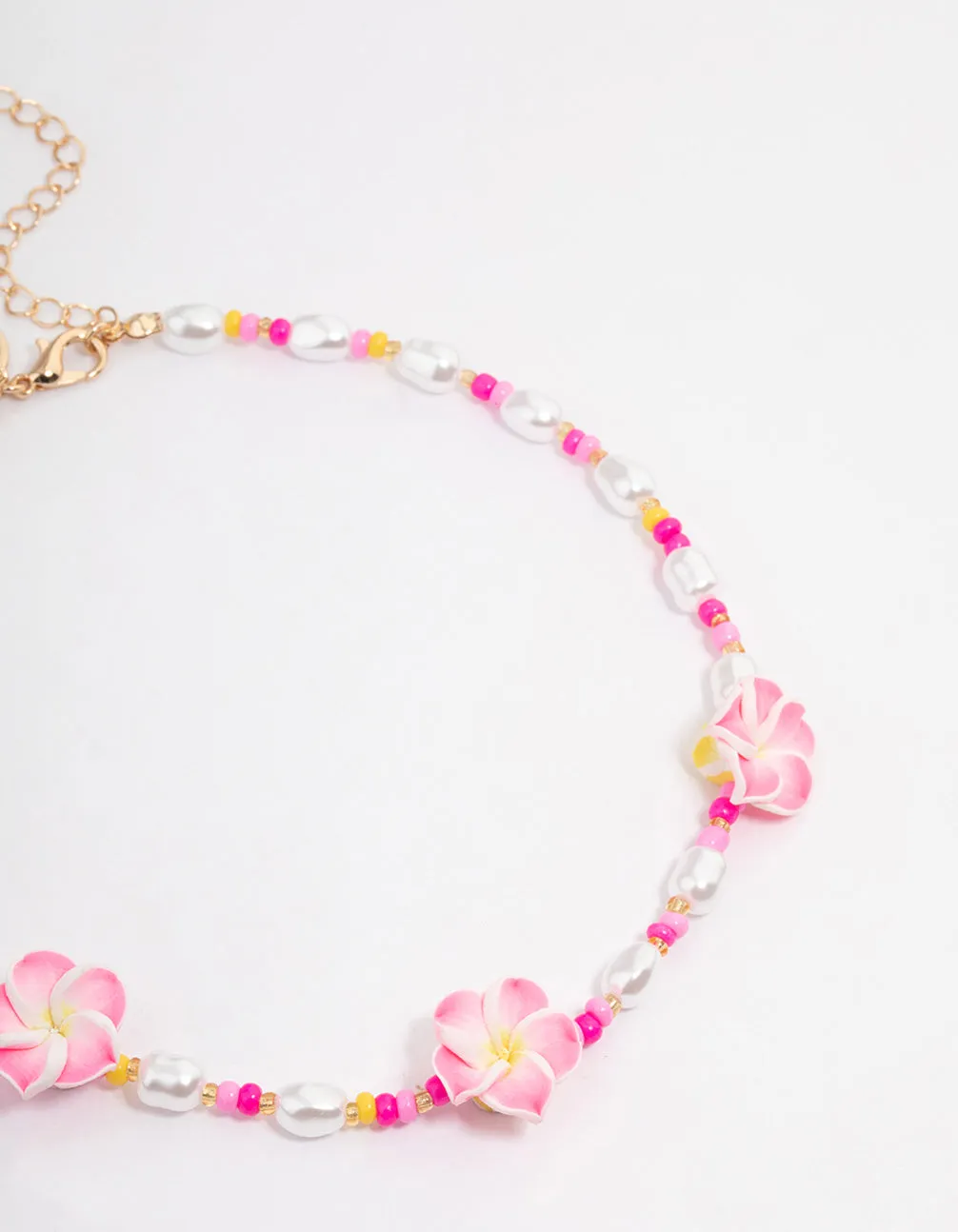 Gold Hibiscus Flower Choker