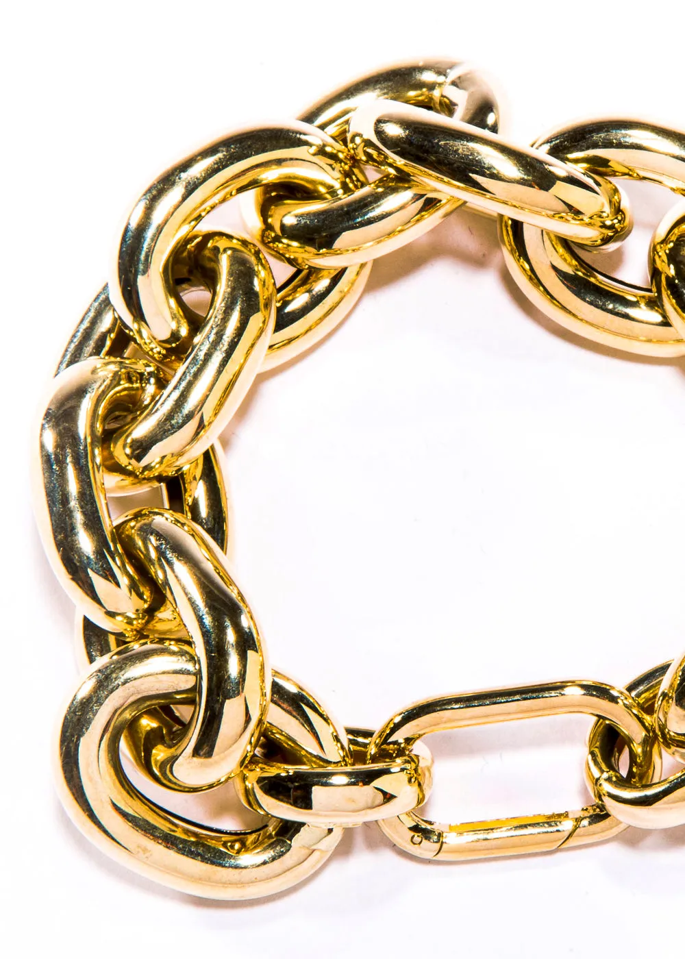 Gold Jumbo Mixed Oval Link Bracelet