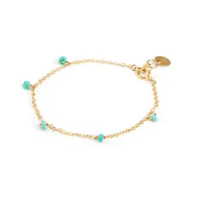 Gold Minimal Bracelet | Telltale Turquoise