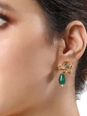 Gold Plated Kundan Earrings