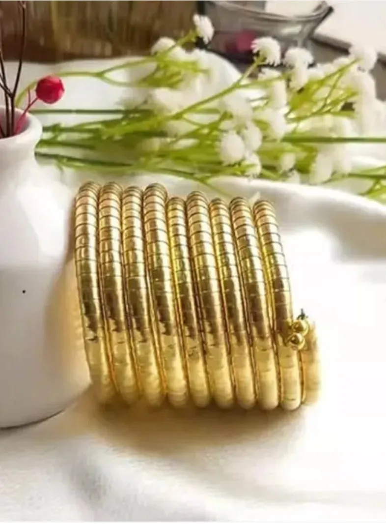 Gold Plated Oxidized Bangle