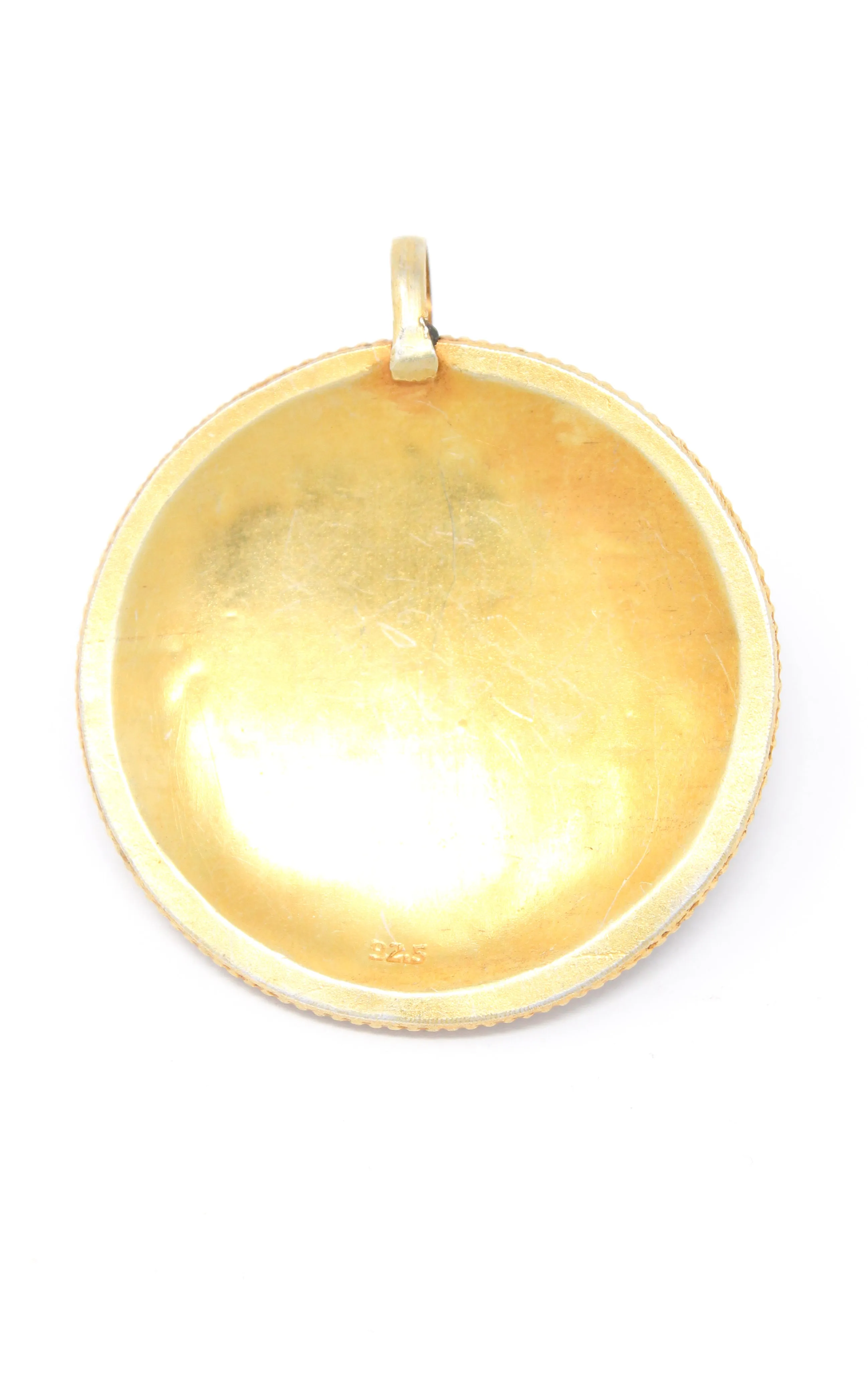 Gold Plated Tibetan Mandala Pendant