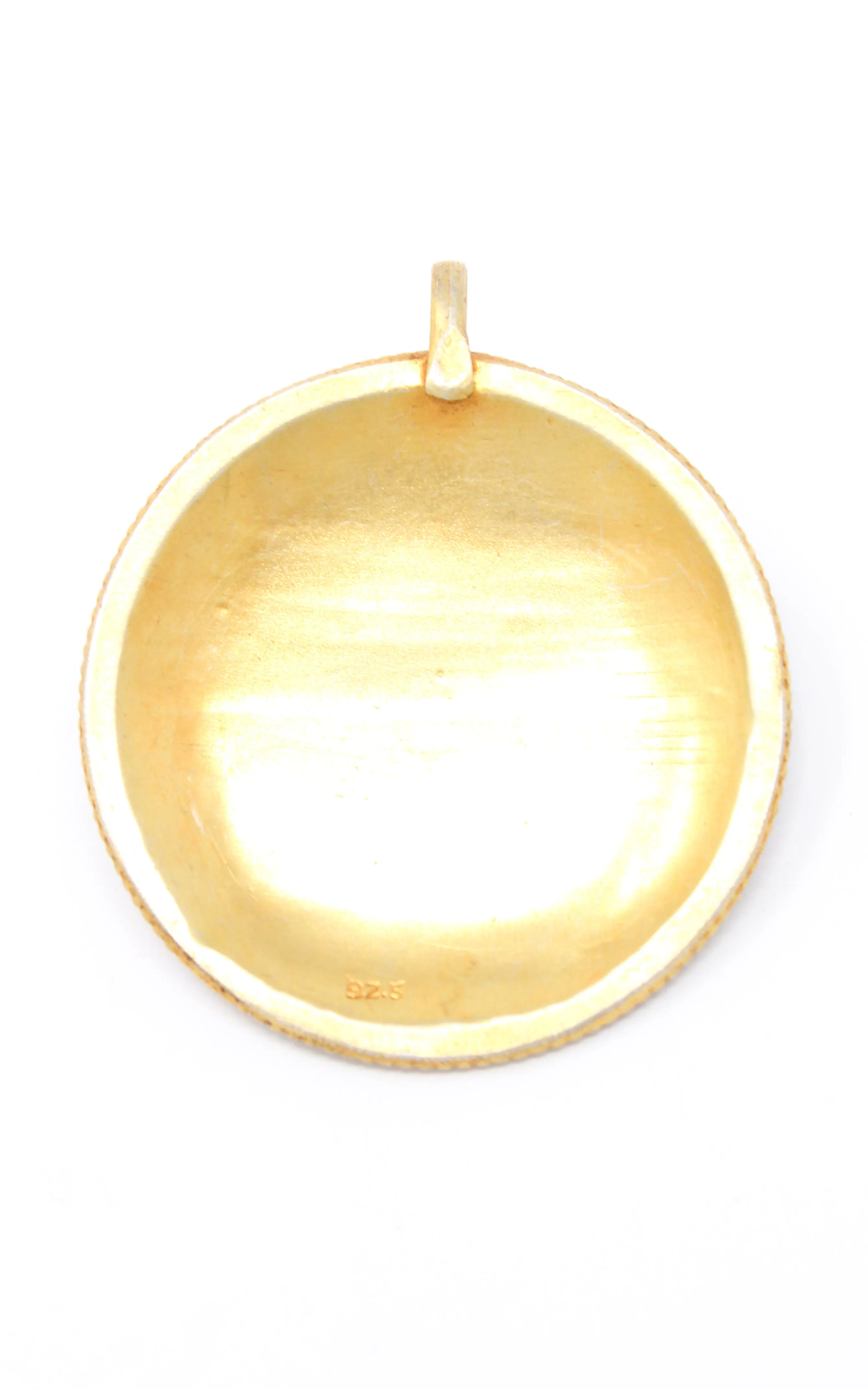 Gold Plated Tibetan Mandala Pendant