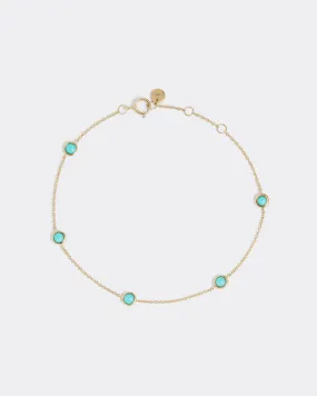 Gold Turquoise Bracelet