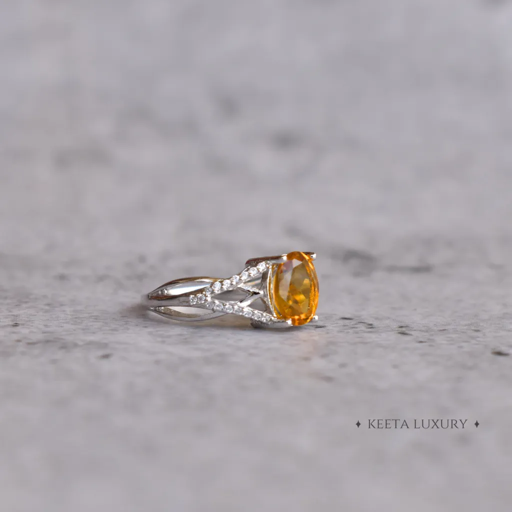 Golden Glow - Citrine Ring