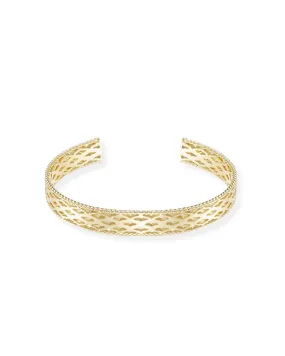 Graceful Mini Cuff Bracelet in Gold