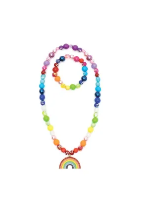 Great Pretenders - Double Rainbow Necklace & Bracelet Set